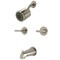 Kingston Brass KBX8148CML Two-Handle Tub and Shower Faucet, Brushed Nickel KBX8148CML - alternate 1